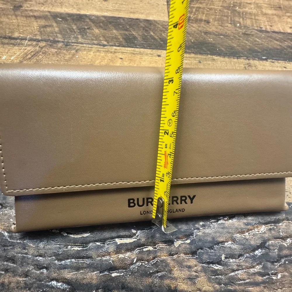 Burberry London England Brown Leather Triangle Sunglasses Case Eyewear Protector